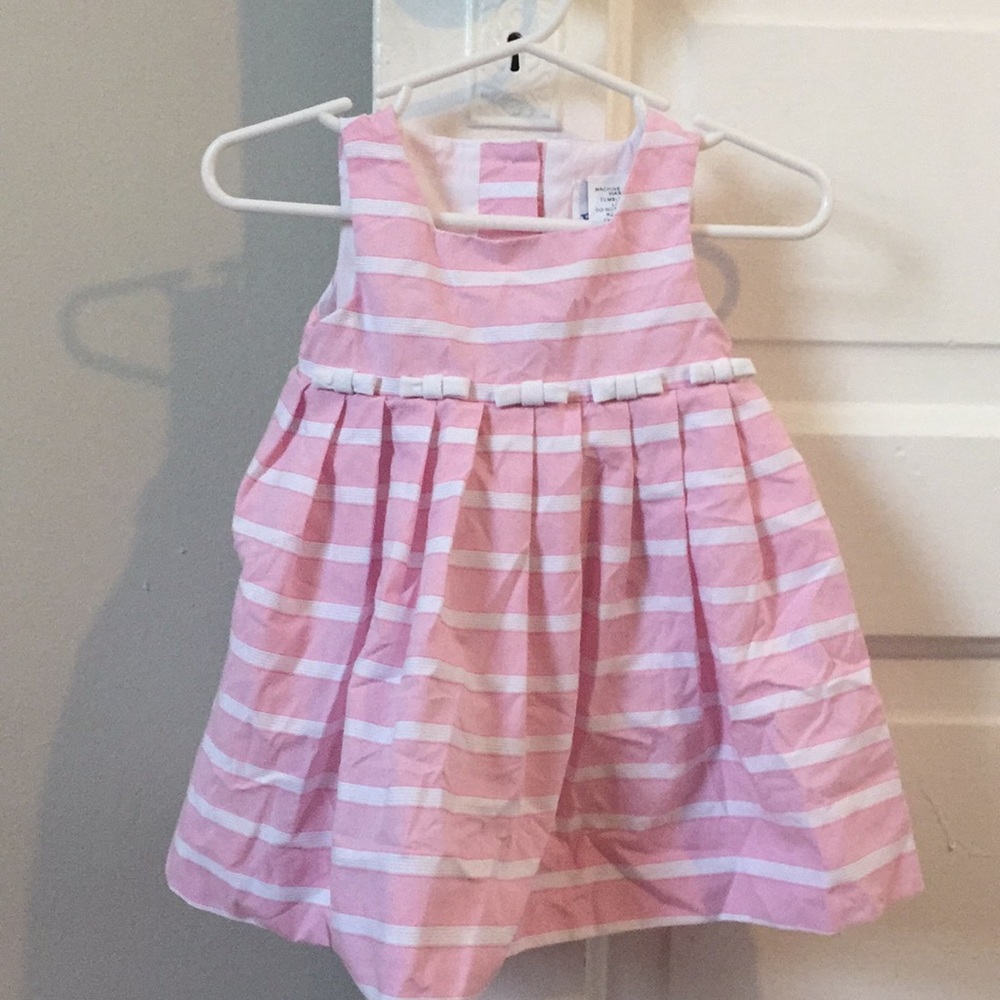 Florence Eiseman pink striped dress w/ shorts